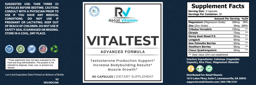 Vitaltest Daily Supplement - 60 Capsules