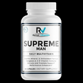 Supreme Man 60-Capsule Men's Multivitamin bottle – blue and white RetailVitamin label for daily nutritional balance